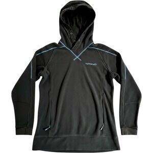 Norrona Men' M Falkentind Warm 1 Fleece PolarTec Thumb Holes Pullover Cool Black